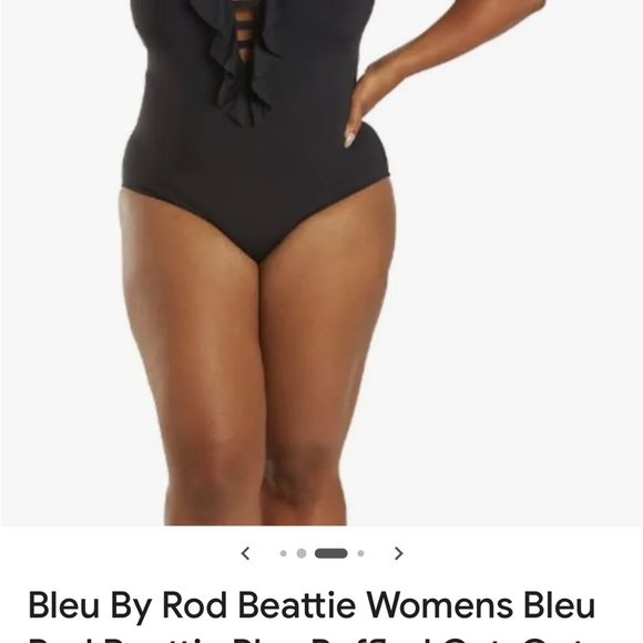 NWT—-Bleu Rod Beattie Black Swimsuit - Picture 3 of 8
